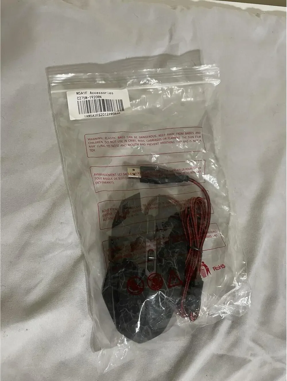 Mftek Wired Optical Gaming Mouse with RGB Lighting